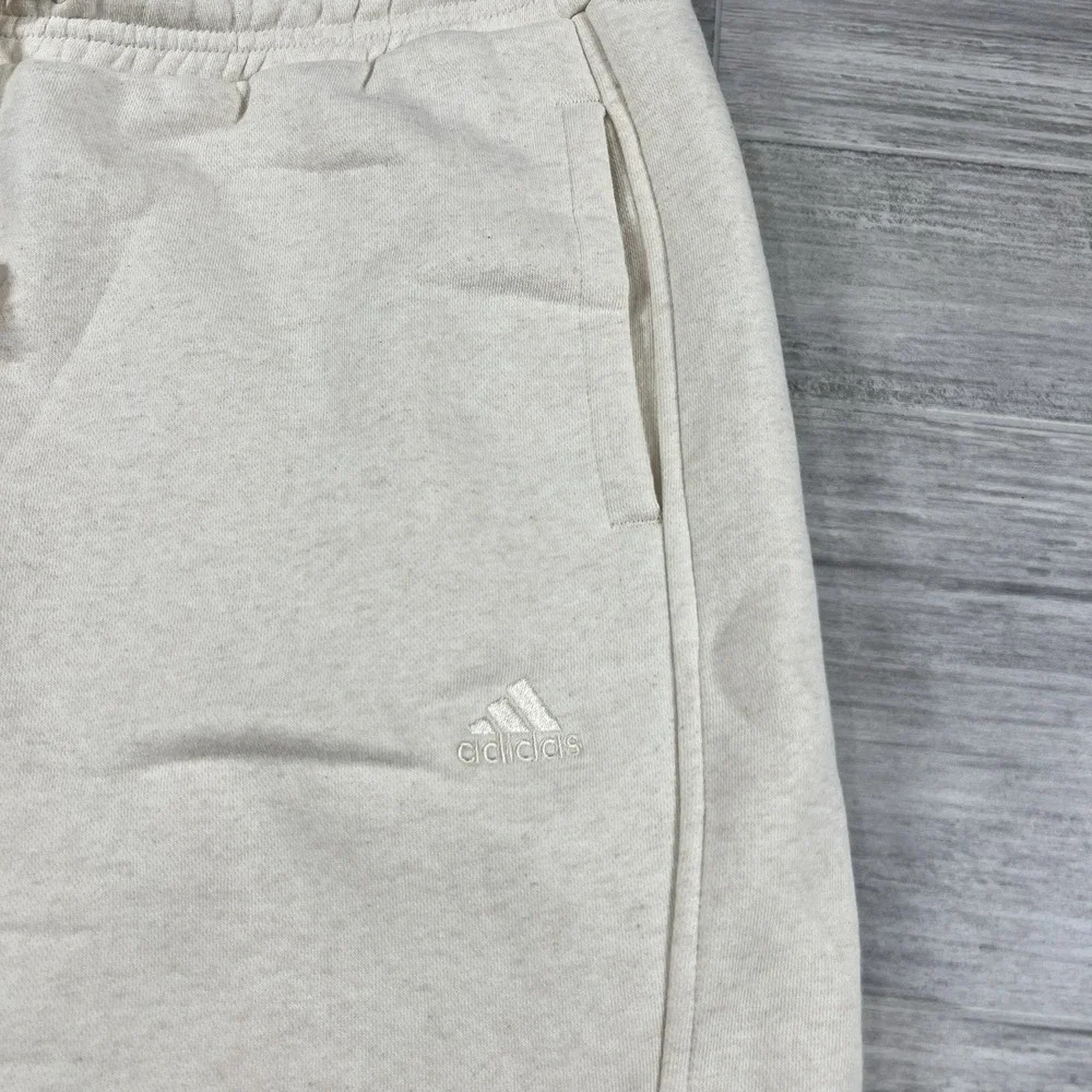 Adidas Women's XL All SZN Sweatpants Loose Fit Straight Leg IC6460 Cream Color‎